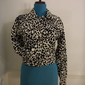 Brannan Studio Leopard Print Jacket Size Small